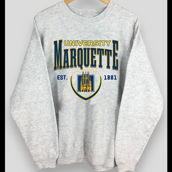 Marquette University Sweatshirt NCAA Marquette Golden Eagles Sweatshirt Shirt - Picture 1 of 2